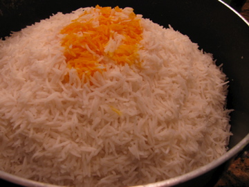 Add Saffron to the rice